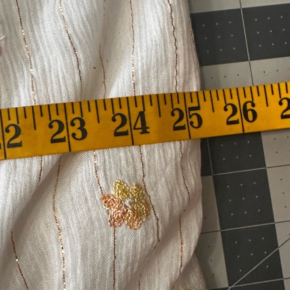 Ananta‎ NWT Elegant Bohemian Size L/XL pastel& White Halter Maxi Dress - Picture 15 of 16